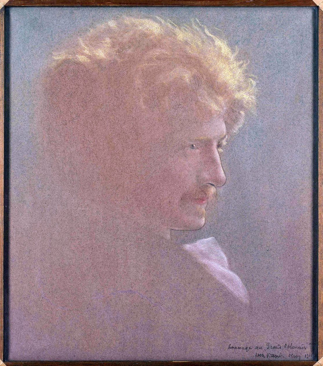 Portrett av Ignacy Jan Paderewski (1860-1941) (Hyllest til den store polen) av Kaufmann, Leon (1872-1933). olje på lerret av Leon Kamir Kaufman