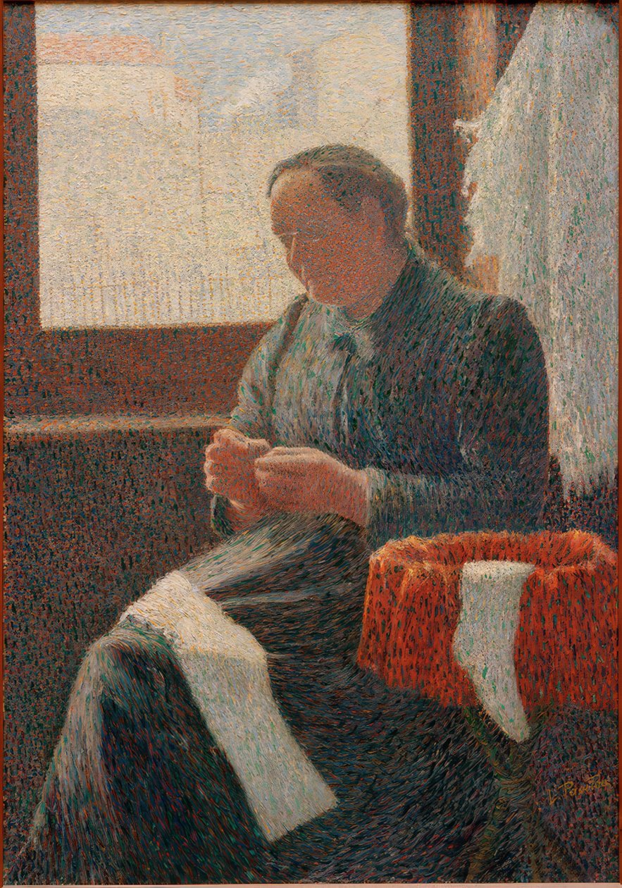 Portrett av Madame Vallad av Leon Pourtau
