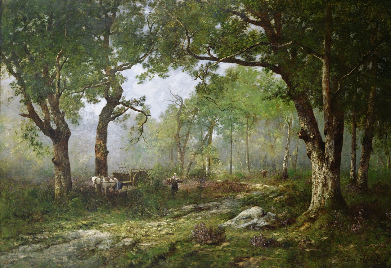 Fontainebleau-skogen av Leon Richet