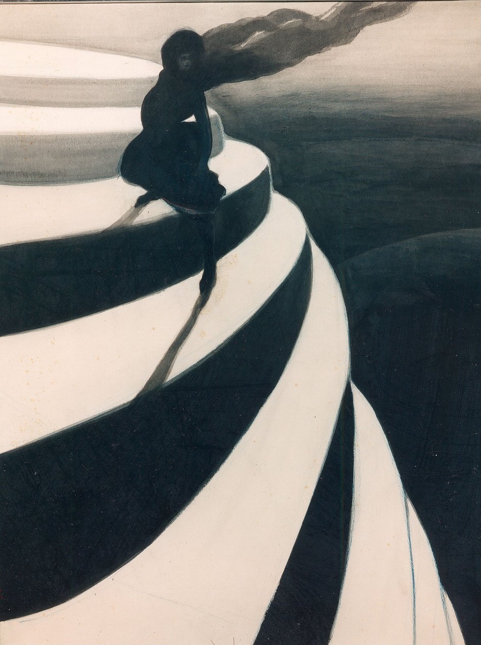 Svimmelhet Vertigo, 1908. av Leon Spilliaert