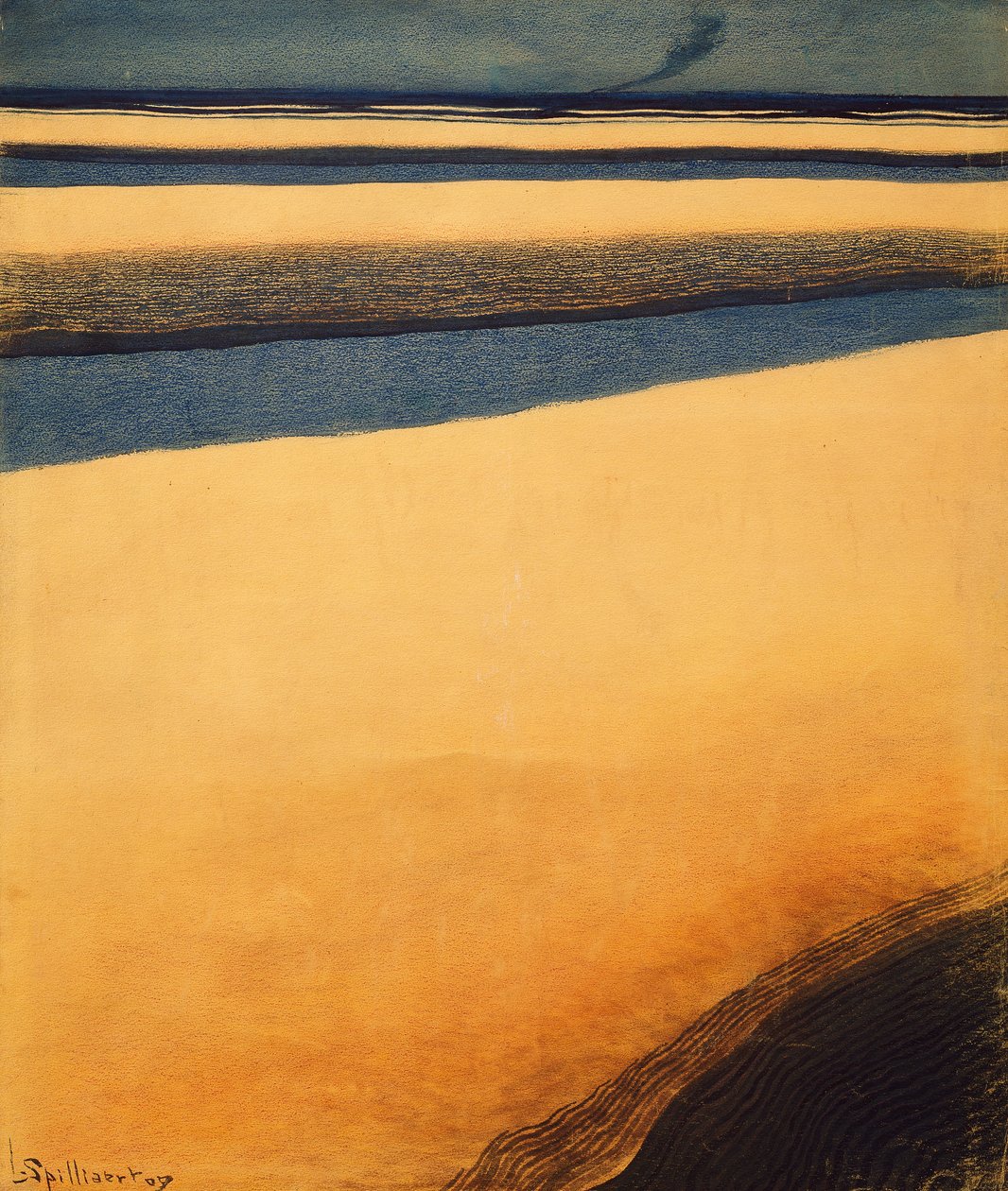 The Liner, Steamboat (olje på lerret) av Leon Spilliaert