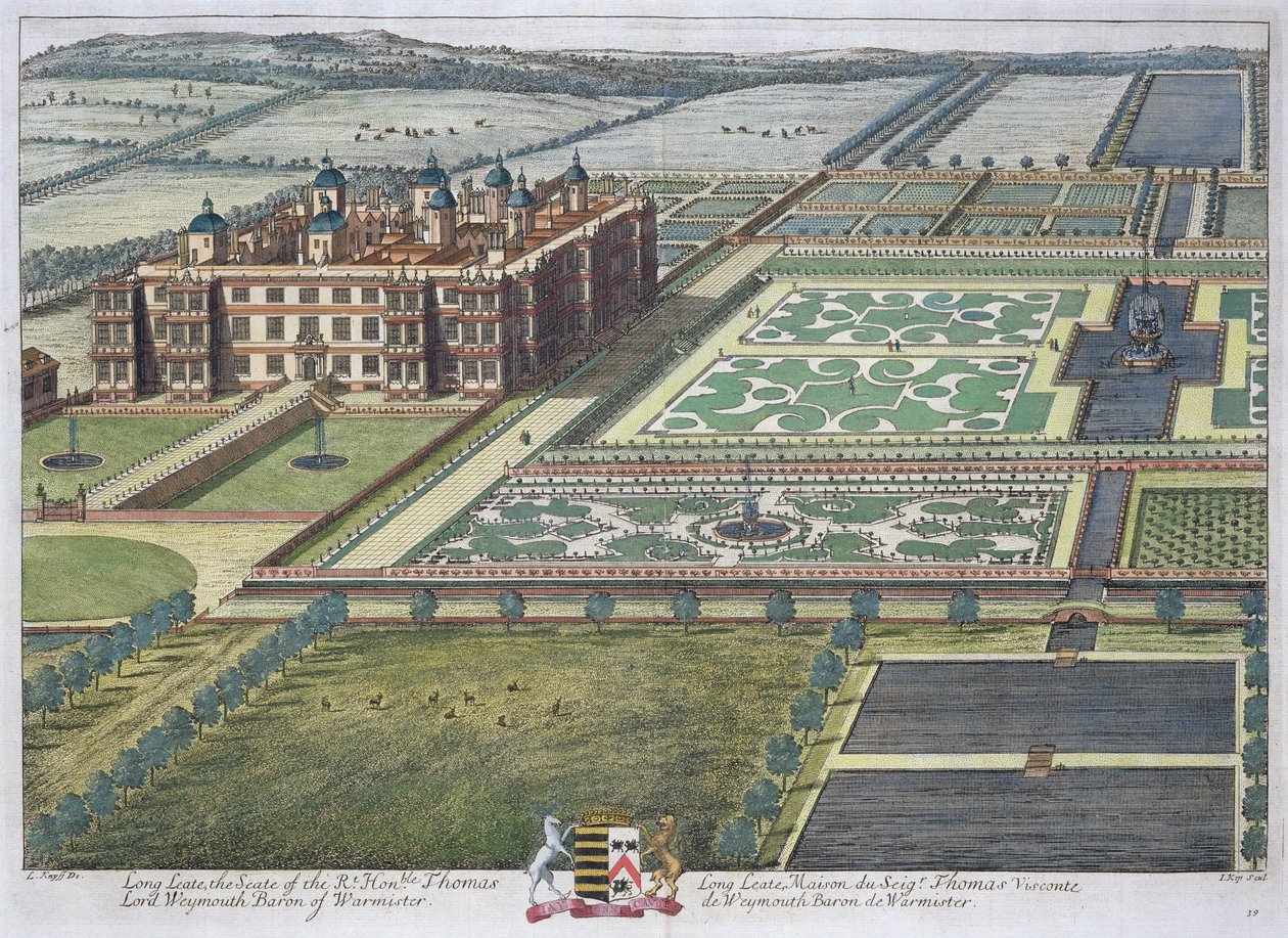 Long Leate gravert av Johannes Kip (ca. 1652-1722) av Leonard Knyff