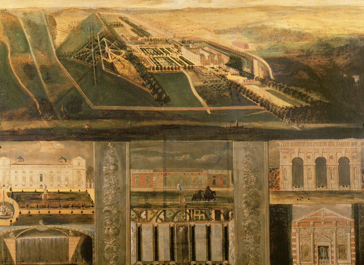 Topografisk utsikt over Wilton, ca. 1710 av Leonard Knyff