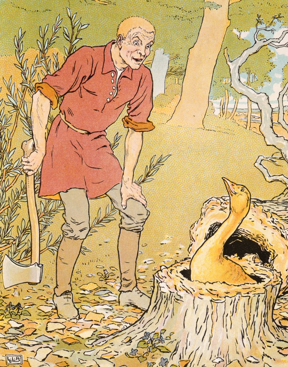Dunderhead fant gullgåsen, illustrasjon fra 