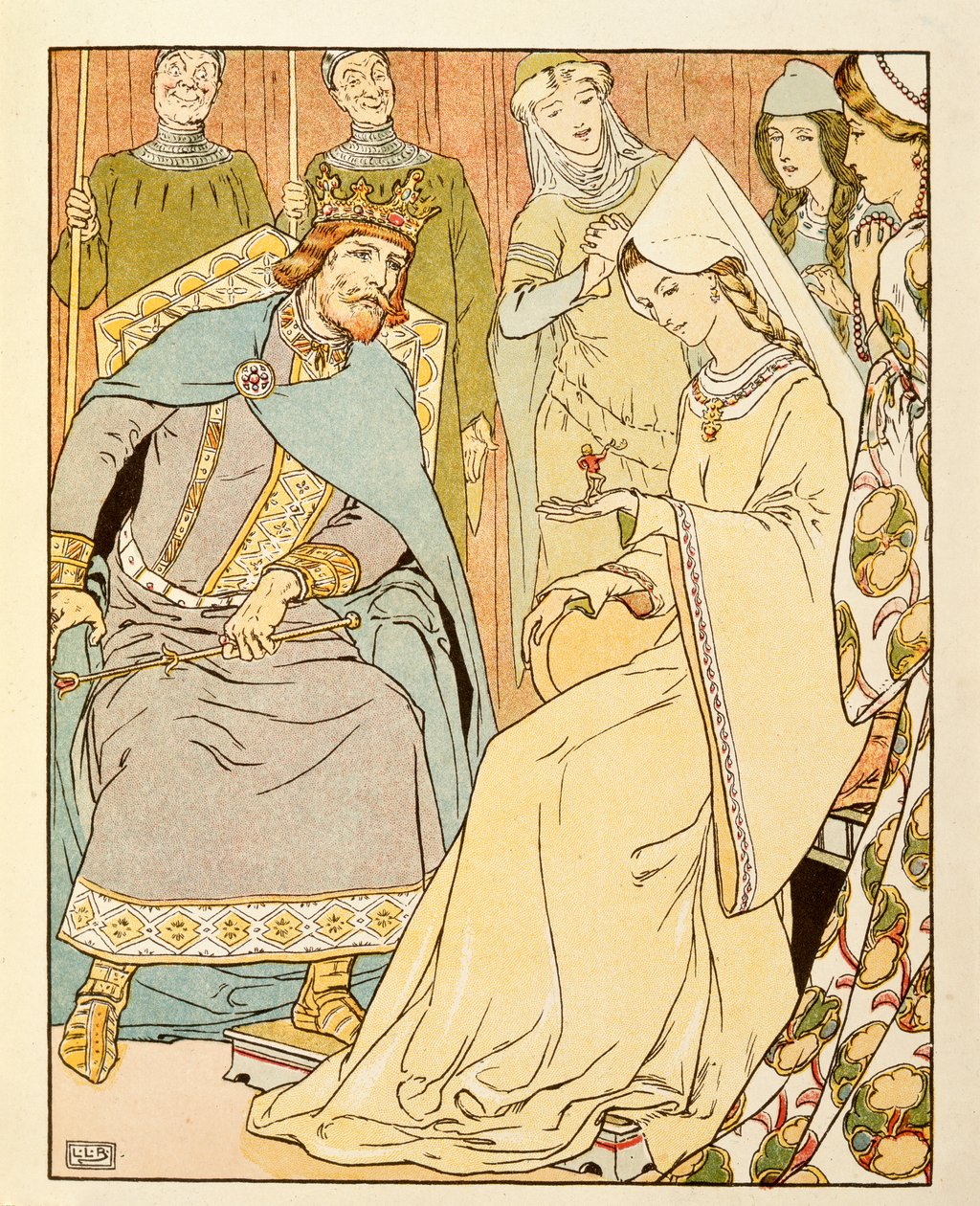 Illustrasjon fra Tom Thumb av Leonard Leslie Brooke