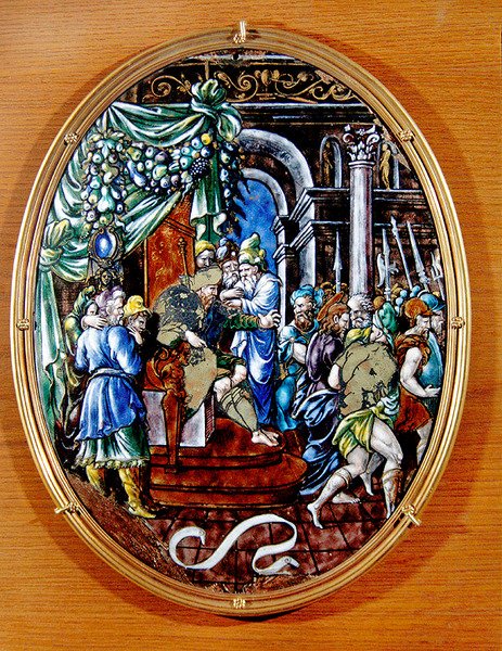 Kristus før Herodes, 1557 (malt emalje) av Leonard Limosin