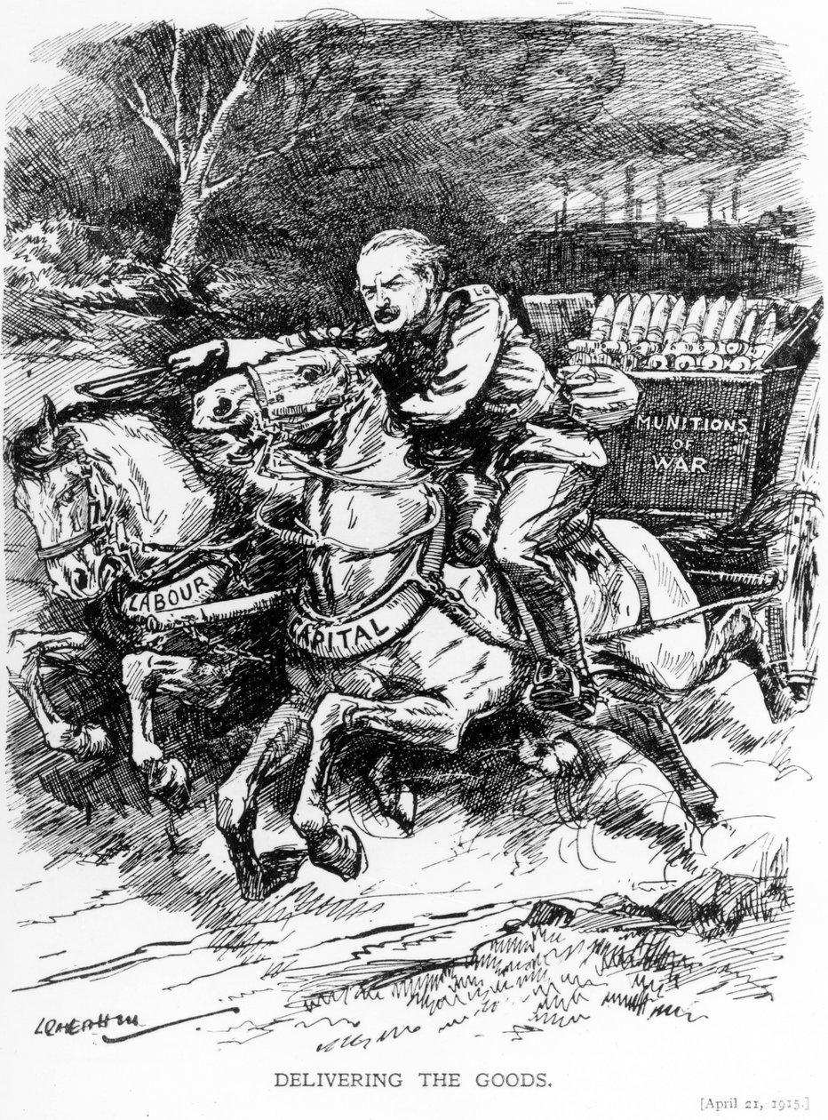 Levering av varene, 1915 av Leonard Raven Hill