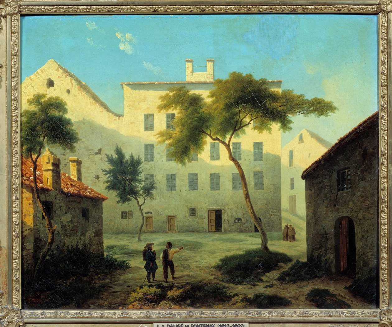 Utsikt over fødestedet til Napoleon Bonaparte (1769-1821) et Ajaccio en Corsica-maleri av Leonard Dalige de Fontenay (1813-1892) 1849 Søn. 0,38x0,46 m Malmaison slottsmuseum av Leonard Alexis Dalige de Fontenay