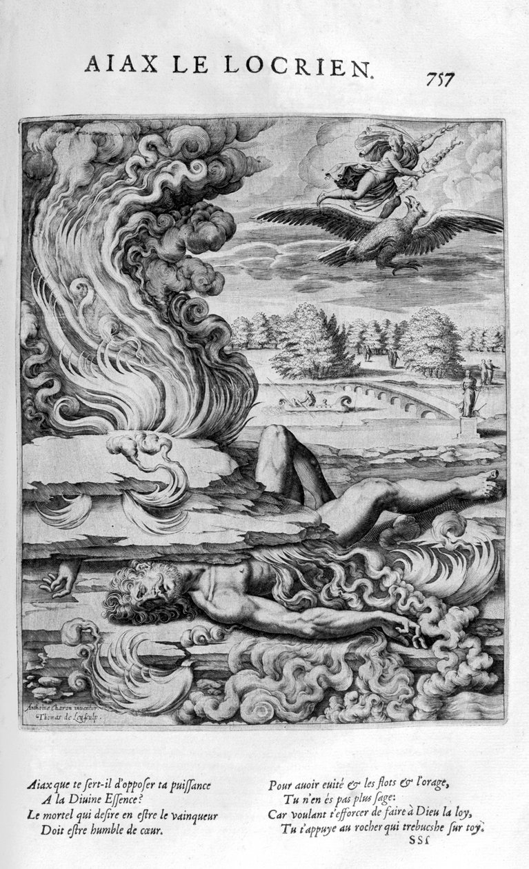 Ajax the Lesser, 1615. av Leonard Gaultier