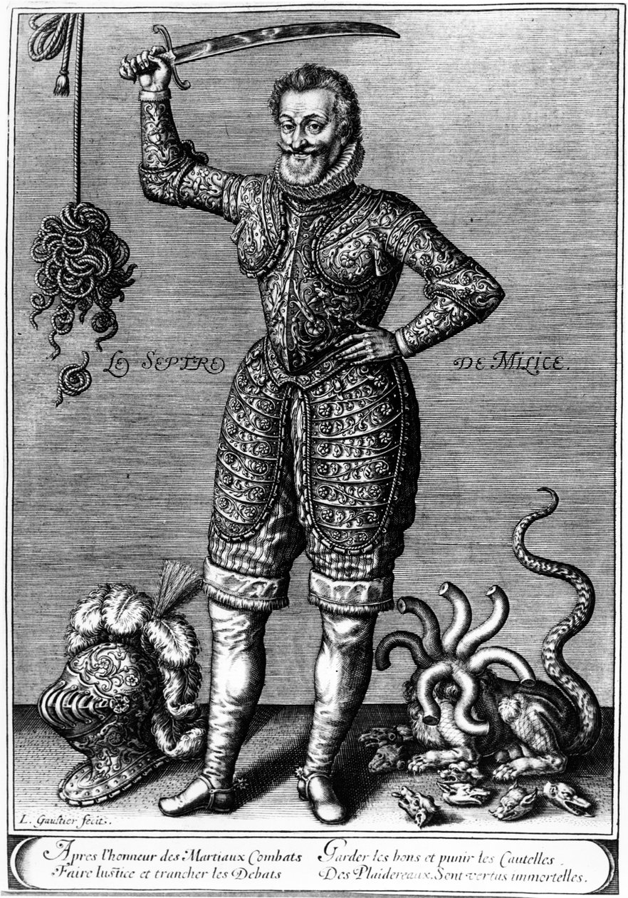 Allegorisk portrett av Henri IV, første kvartal av 1600-tallet av Leonard Gaultier