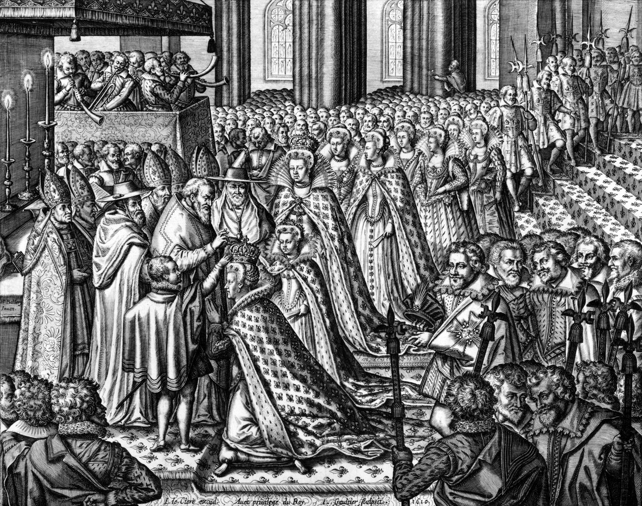 Franske dronning Marie de Medicis kroning i mai av Leonard Gaultier