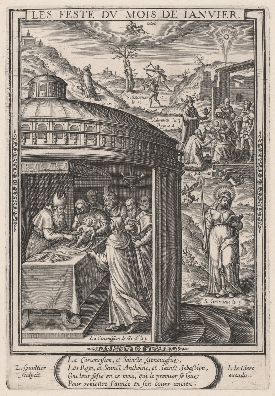 Januarfestlighetene (januar: omskjæringen) av Leonard Gaultier