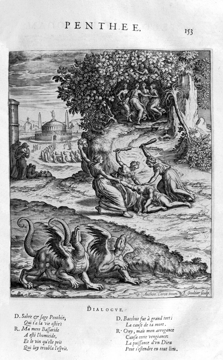 Pentheus, 1615 av Leonard Gaultier