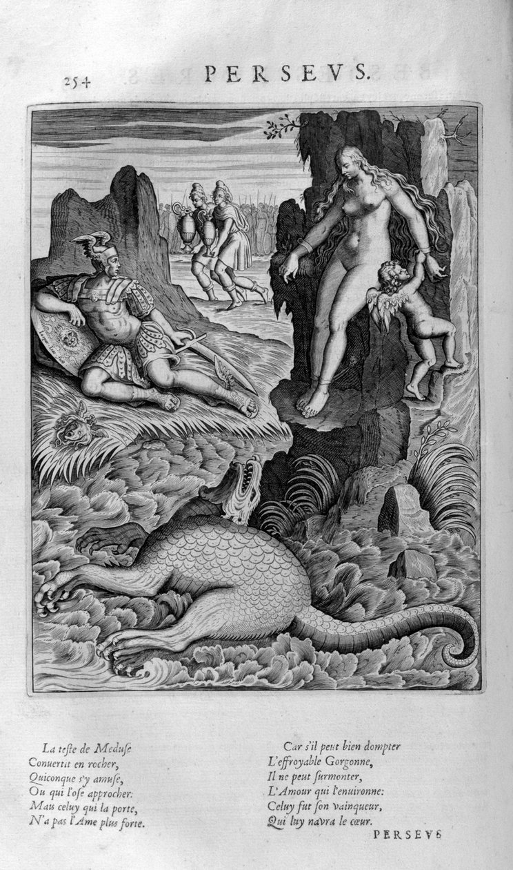 Perseus reddet Andromeda, 1615 av Leonard Gaultier