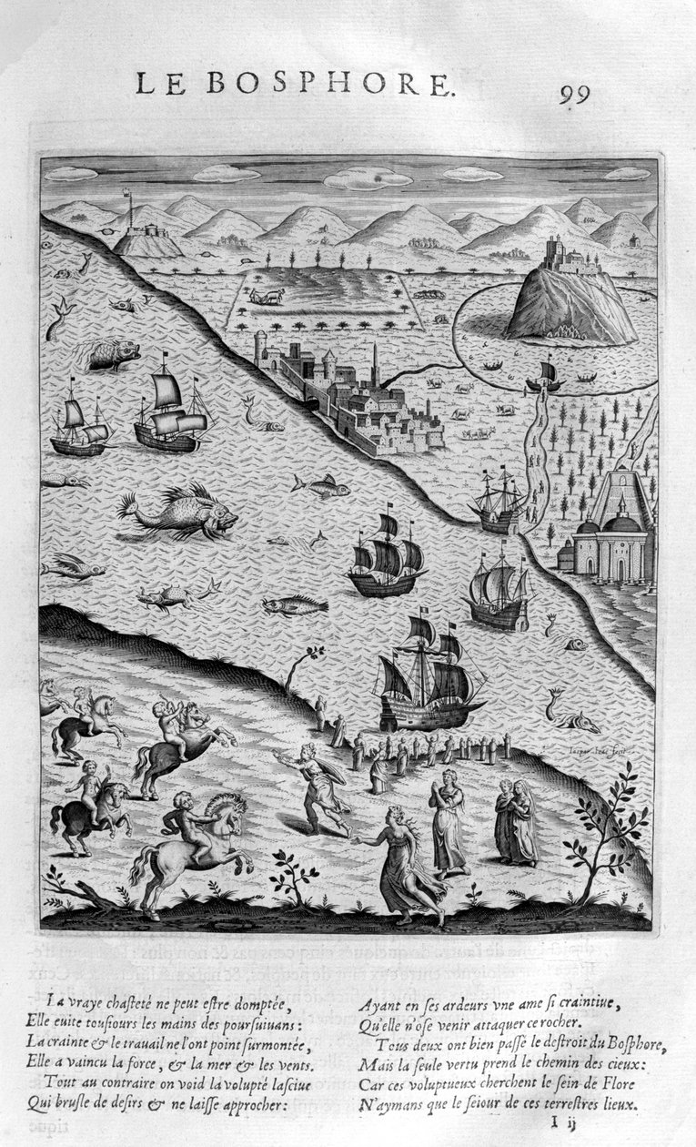 Bosporos eller Bosporos, 1615 av Leonard Gaultier