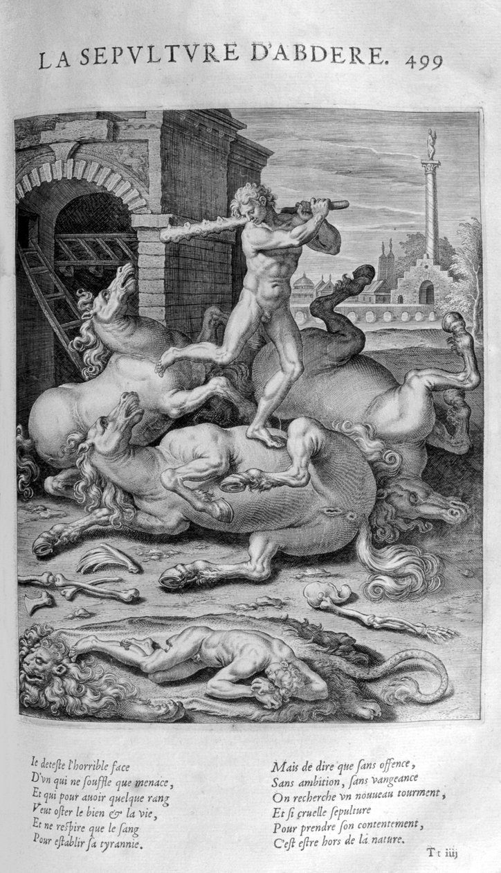 Begravelsen av Abdère, 1615 av Leonard Gaultier