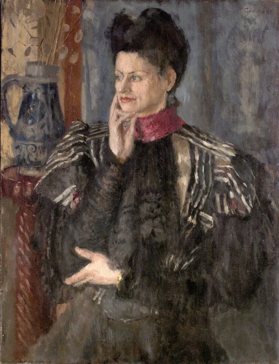 The Worth Bodice (olje på lerret) av Leonard Greaves