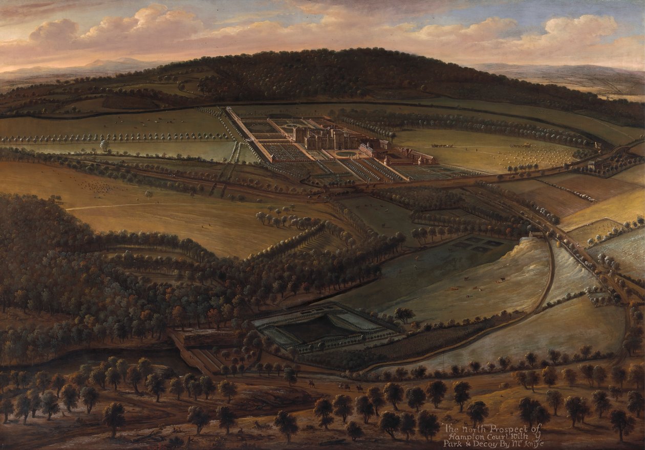 The North Prospect of Hampton Court, Herefordshire av Leonard Knyff