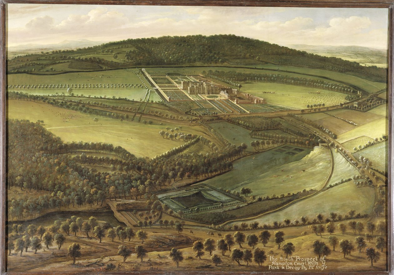 The North Prospect of Hampton Court, ca. 1699 av Leonard Knyff