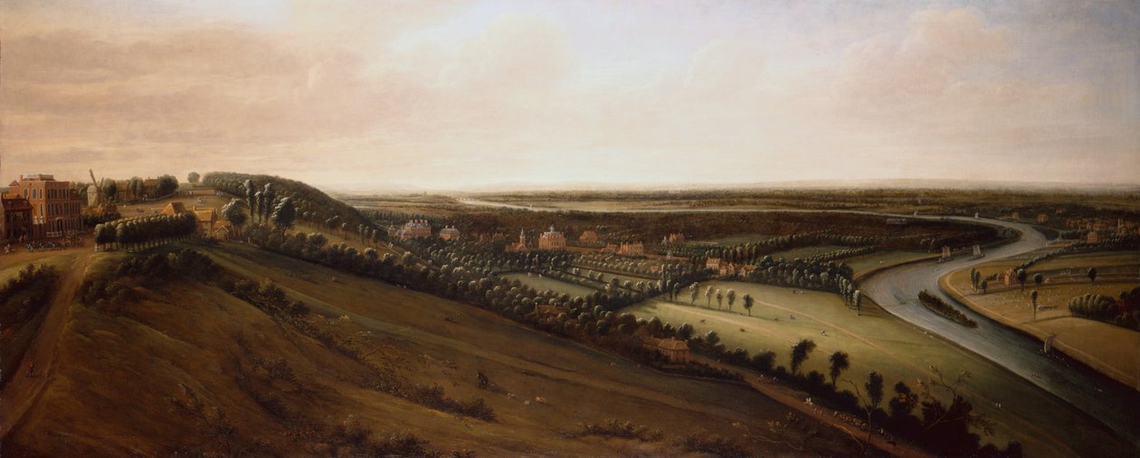 Utsikt fra siden av Richmond Hill mot Earl of Rochester