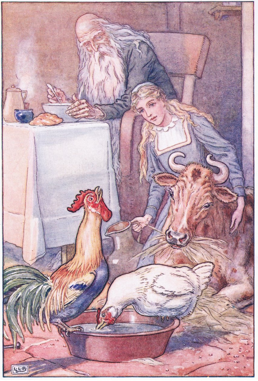 Vakre unger og flekkete ku, hva skal svaret vårt nå, 1920-tallet av Leonard Leslie Brooke