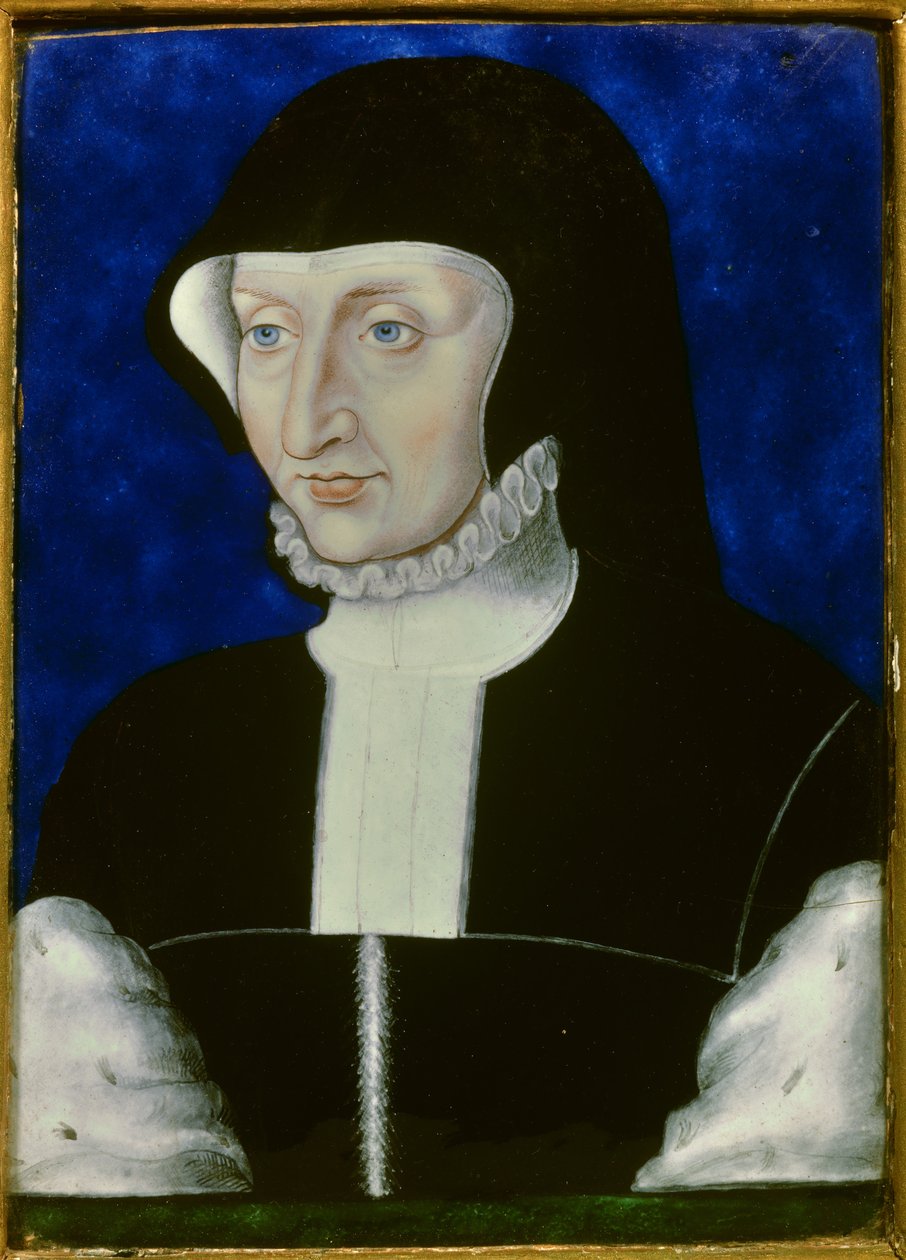 Portrett av Antoinette de Bourbon, av Leonard Limosin