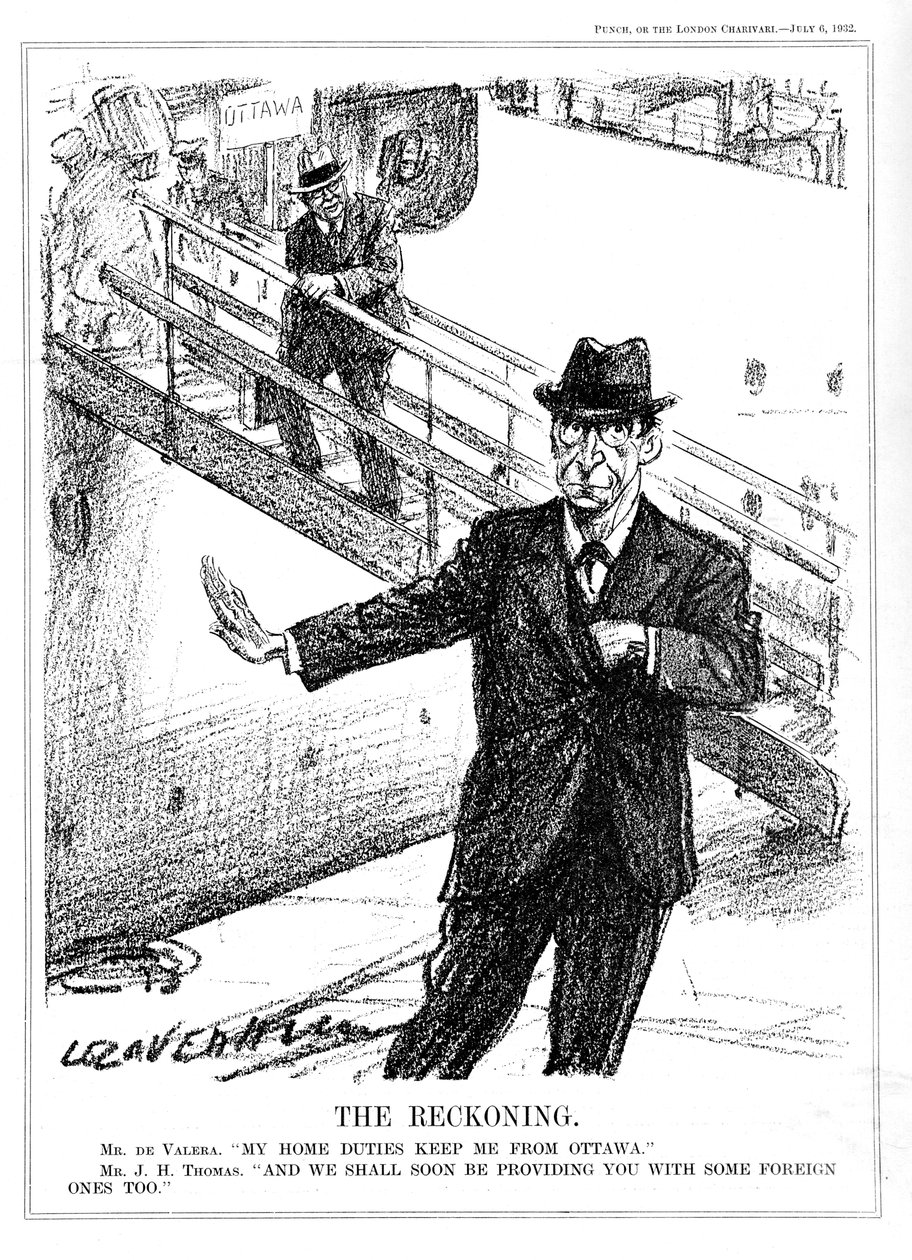 Eamon De Valera avslo muligheten til å delta på Ottawa-konferansen, 1932 av Leonard Raven Hill