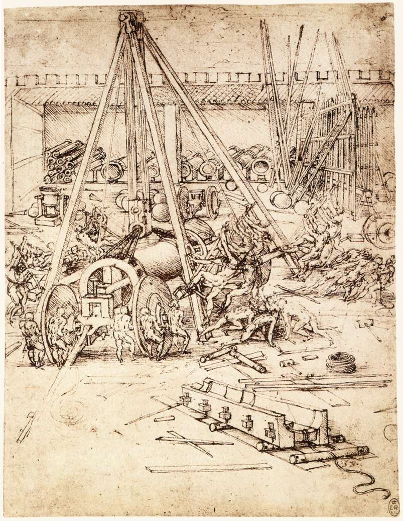 Kanonstøperi av Leonardo da Vinci