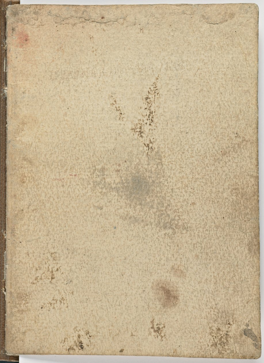 Kode på flukt av fugler, c. 1505-06, papirmanuskript, cc. 18, omslag I av Leonardo da Vinci
