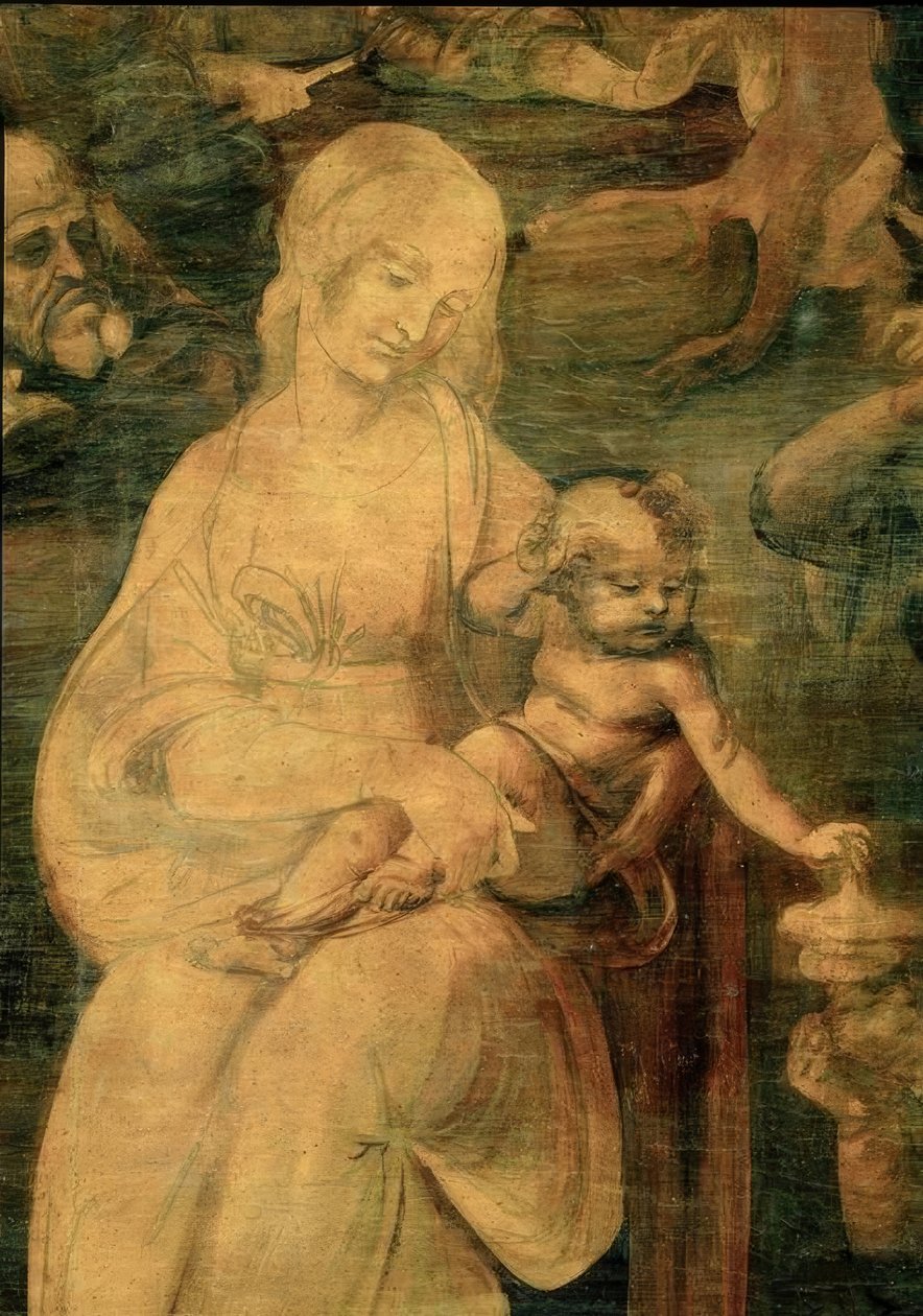 Tilbedelse av magiene av Leonardo da Vinci