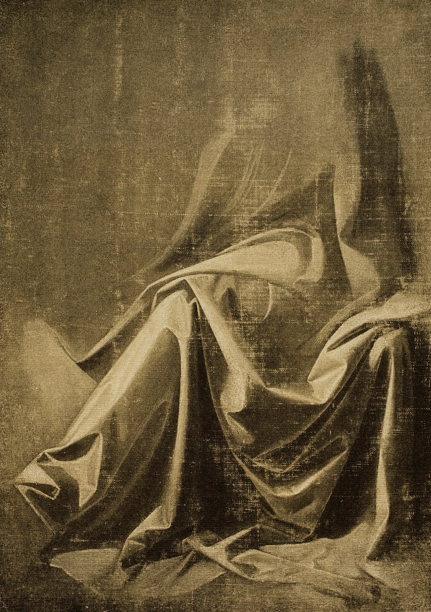 Draperistudie, tegning av Leonardo da Vinci, Cabinet of Drawings and Prints, Uffizi Gallery, Firenze av Leonardo da Vinci