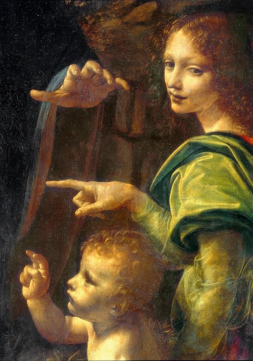 Rock Grotto Madonna av Leonardo da Vinci