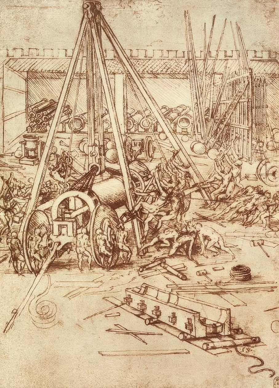 Pistolstøperi av Leonardo da Vinci