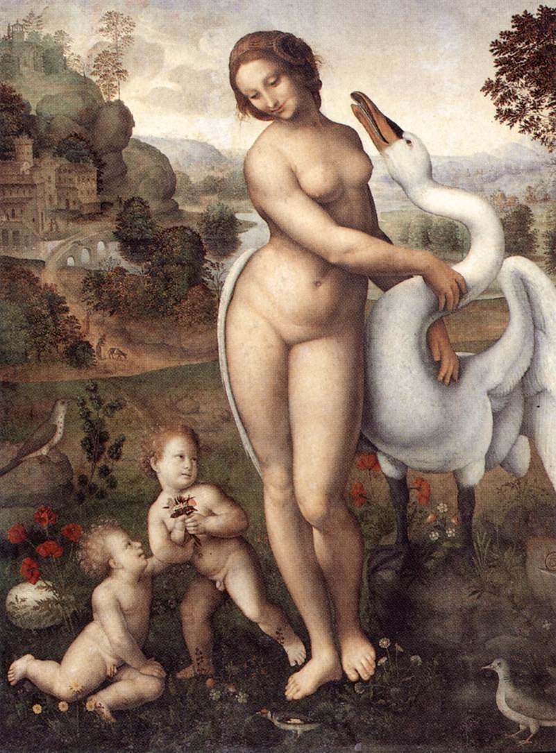 Leda og Svanen av Leonardo da Vinci