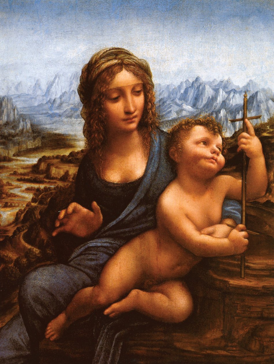Madonna fra garnvinderen av Leonardo da Vinci