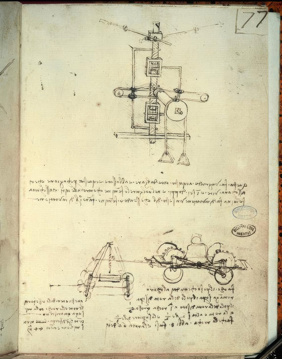 maskineri av Leonardo da Vinci