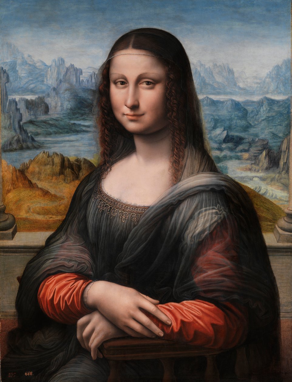 Mona Lisa, 1503-19 av Leonardo da Vinci