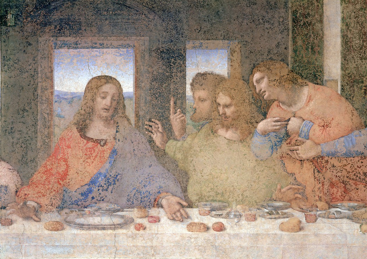 The Last Supper, 1495-97 (etter restaurering) av Leonardo da Vinci