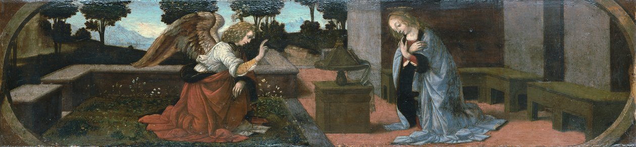 Kunngjøring til Mary av Leonardo da Vinci