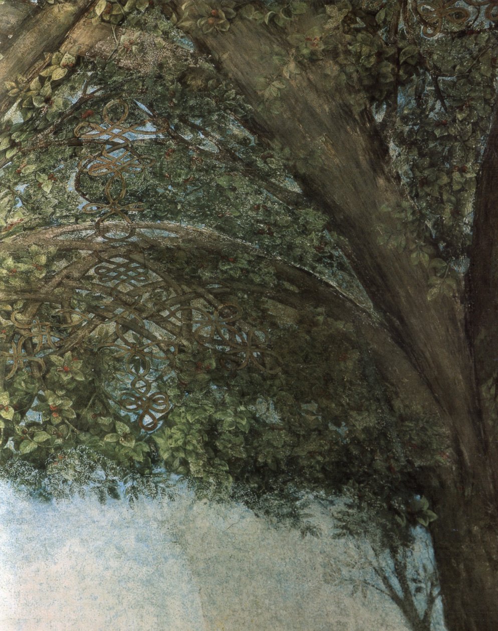 dekorasjon av Sala delle -aksen i Sforza -slottet av Leonardo da Vinci