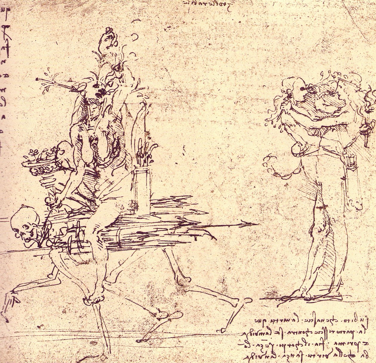 illustrasjon for dyd og misunnelse av Leonardo da Vinci