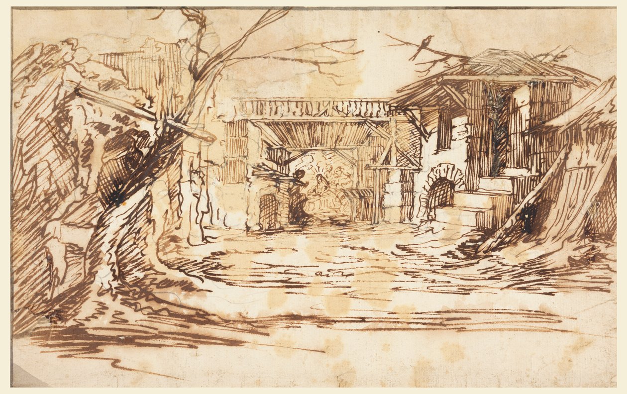 Sett for en julebarnehage (Nativity) av Leonardo Scaglia