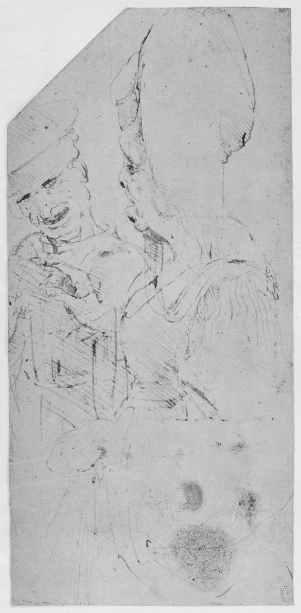 En grotesk forlovelse, c1480 1945 av Leonardo da Vinci