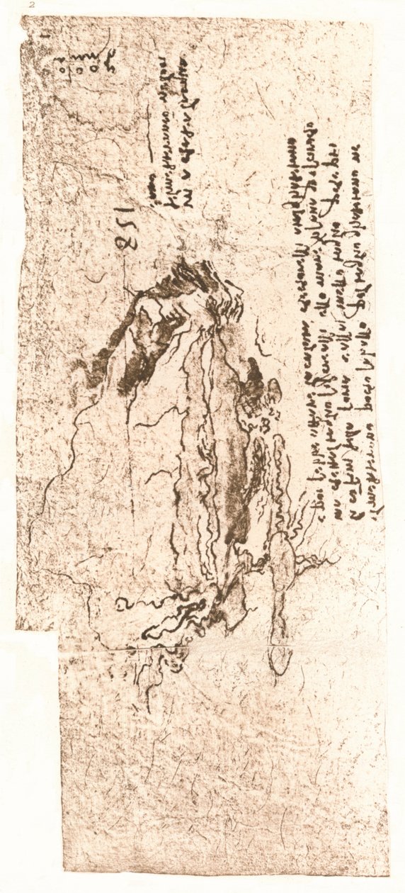 Et kart som representerer Middelhavet, c1472-c1519 1883 av Leonardo da Vinci