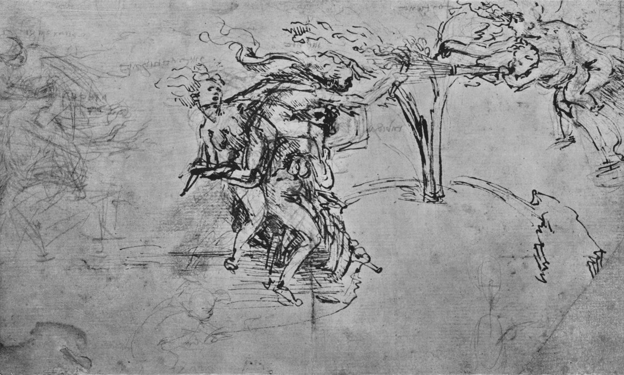 Allegory of Ingratitude and Envy, c1480 1945 av Leonardo da Vinci