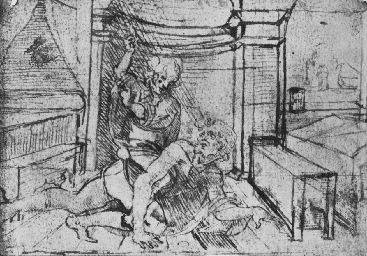 Aristoteles og Phyllis, c1480 1945 av Leonardo da Vinci