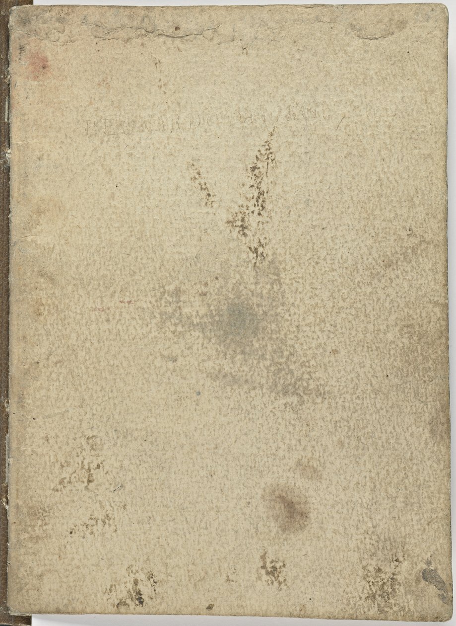 Fugleflyvningskode, c. 1505-06, papirmanuskript, cc. 18, Omslag IV av Leonardo da Vinci
