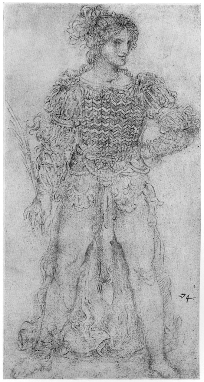 Kostymestudie, 1954 av Leonardo da Vinci