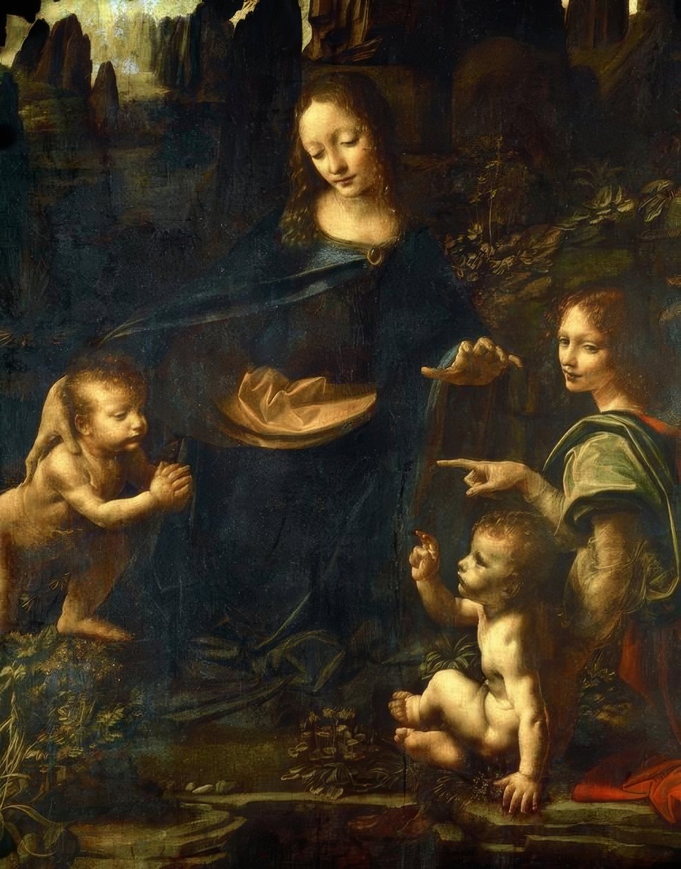 Rock Grotto Madonna av Leonardo da Vinci