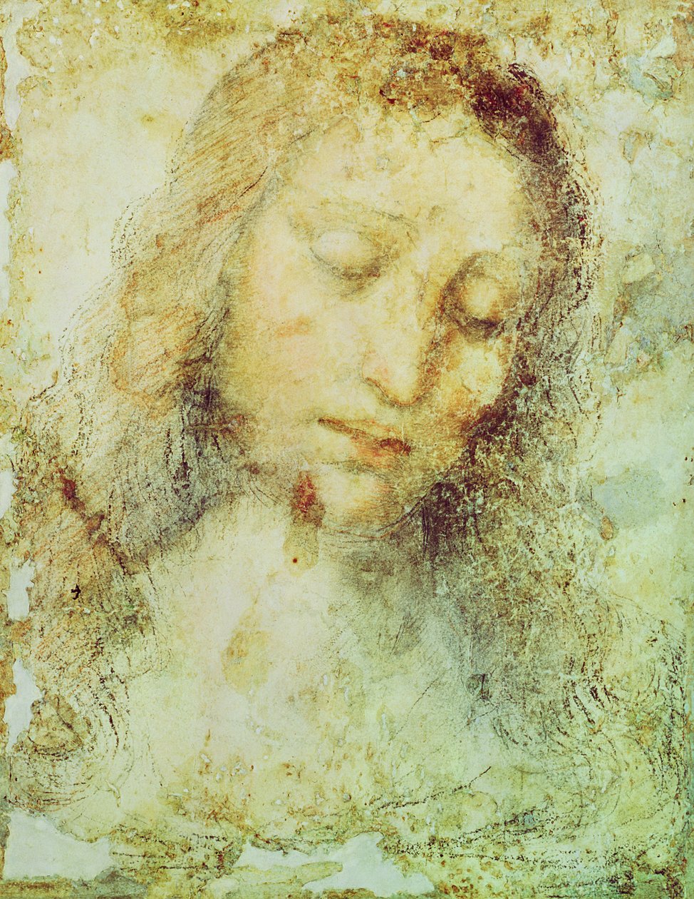 Kristi hode (blyant og vask) av Leonardo da Vinci